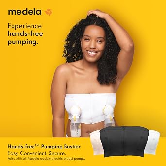 Medela Hands free, Easy Expression Extraction Bra with adaptive stretch material for a perfect fit