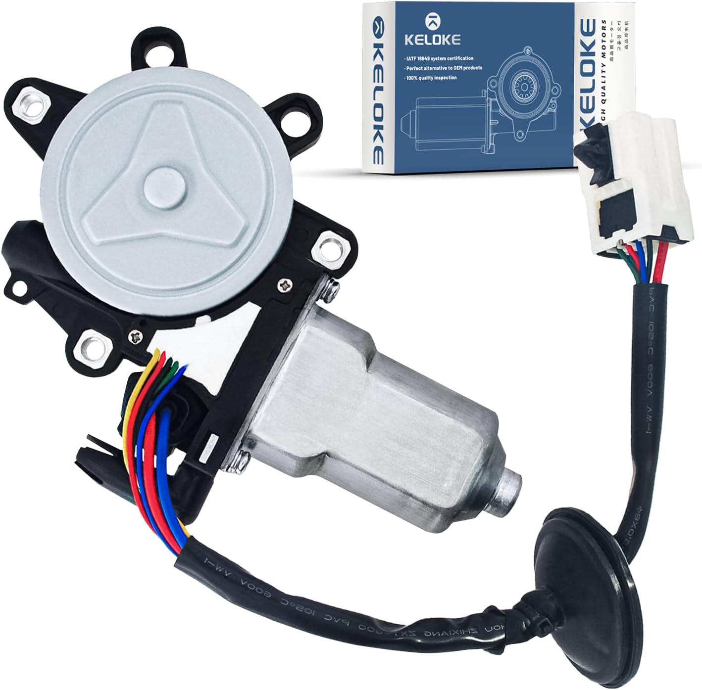 KELOKE Power Window Lift Motor with Anti-Clip Function Compatible with Infiniti G35 2003-2007 (Coupe) 2003-2006 (Sedan) & Nissan 350Z 2003-2009, Front Passenger Side, Replace # 80730-CD00A 742-512