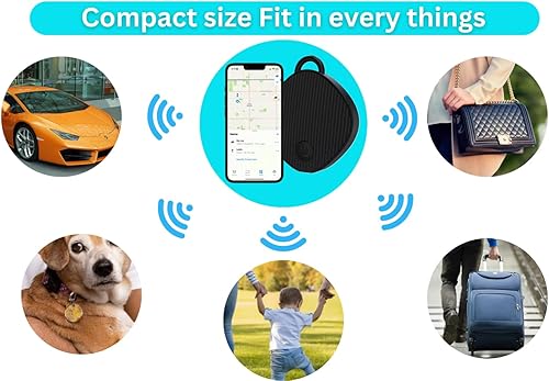 Miniatura 3 de Dispositivo de seguimiento GPS de rango ilimitado localizador de artículos para automóvil, bolso, mascota, llave, funciona con Apple Findmy No se