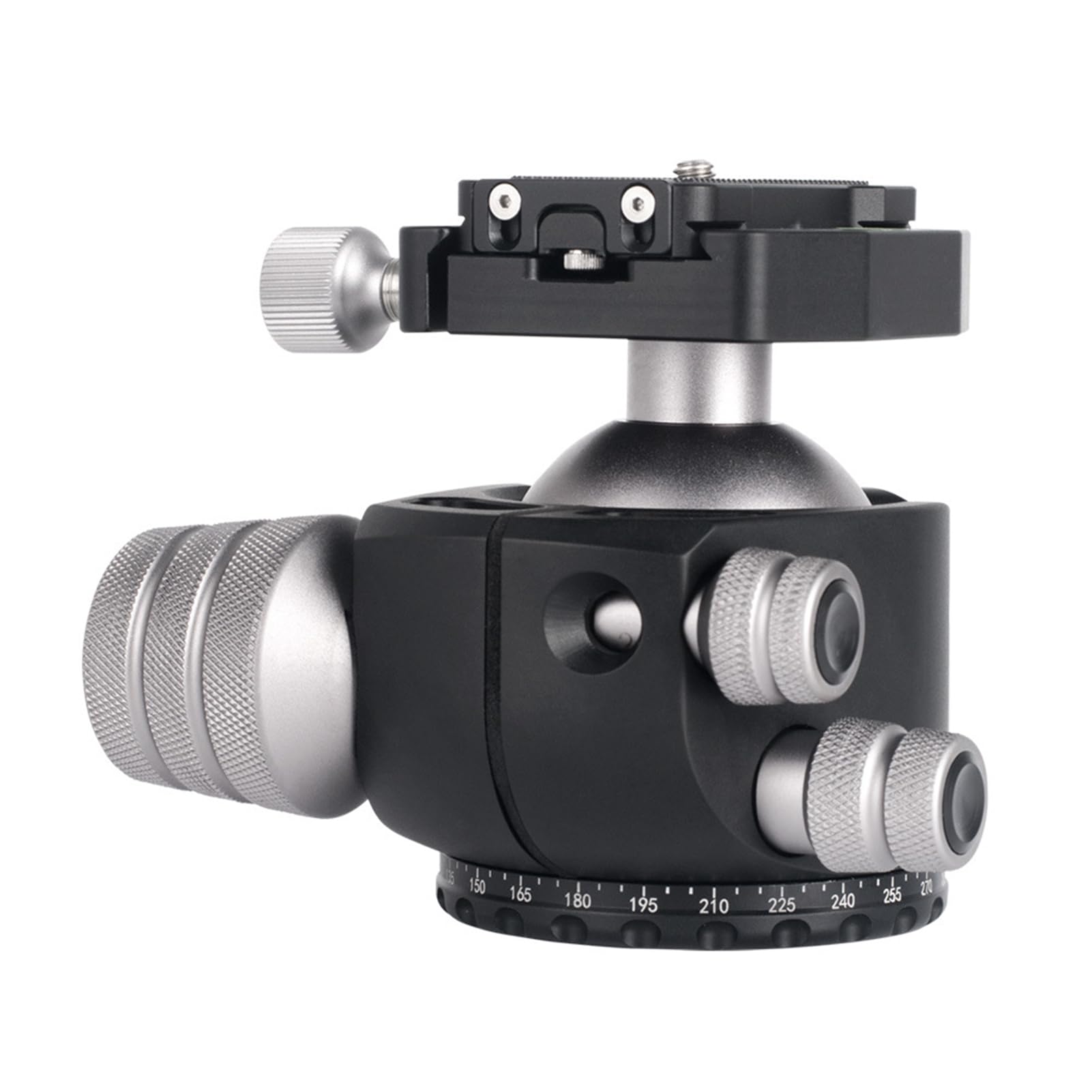 Generic Rótula de Bola de Trípode de Perfil bajo para Trabajo Pesado de 55 Mm para Telescopio de Cámara DSLR, Soporte Sólido como una Roca para Configuración Profesional, Función Panorámica para