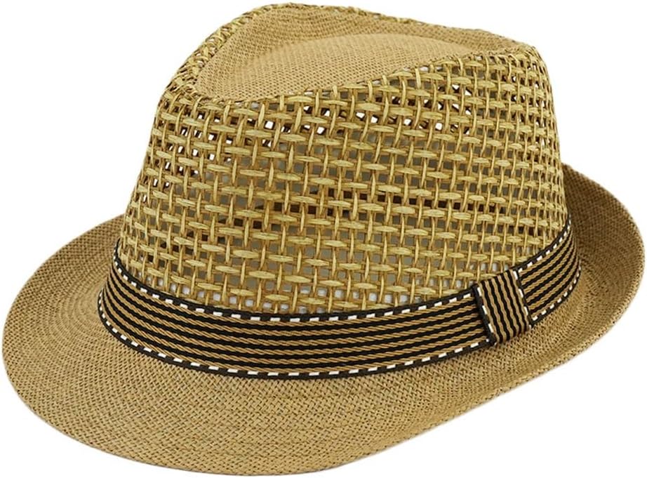 Men's Top Hat Sun Hat Mesh Breathable Sun Hat(White-Patch Five-Pointed star4)
