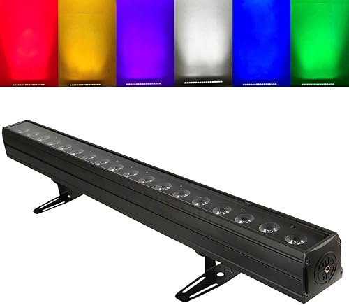 TC-Home 18 LED RGBWA UV 270W pared lavado barra luz 79 CH DMX 512 DJ fiesta discoteca escenario iluminación (6 en 1)