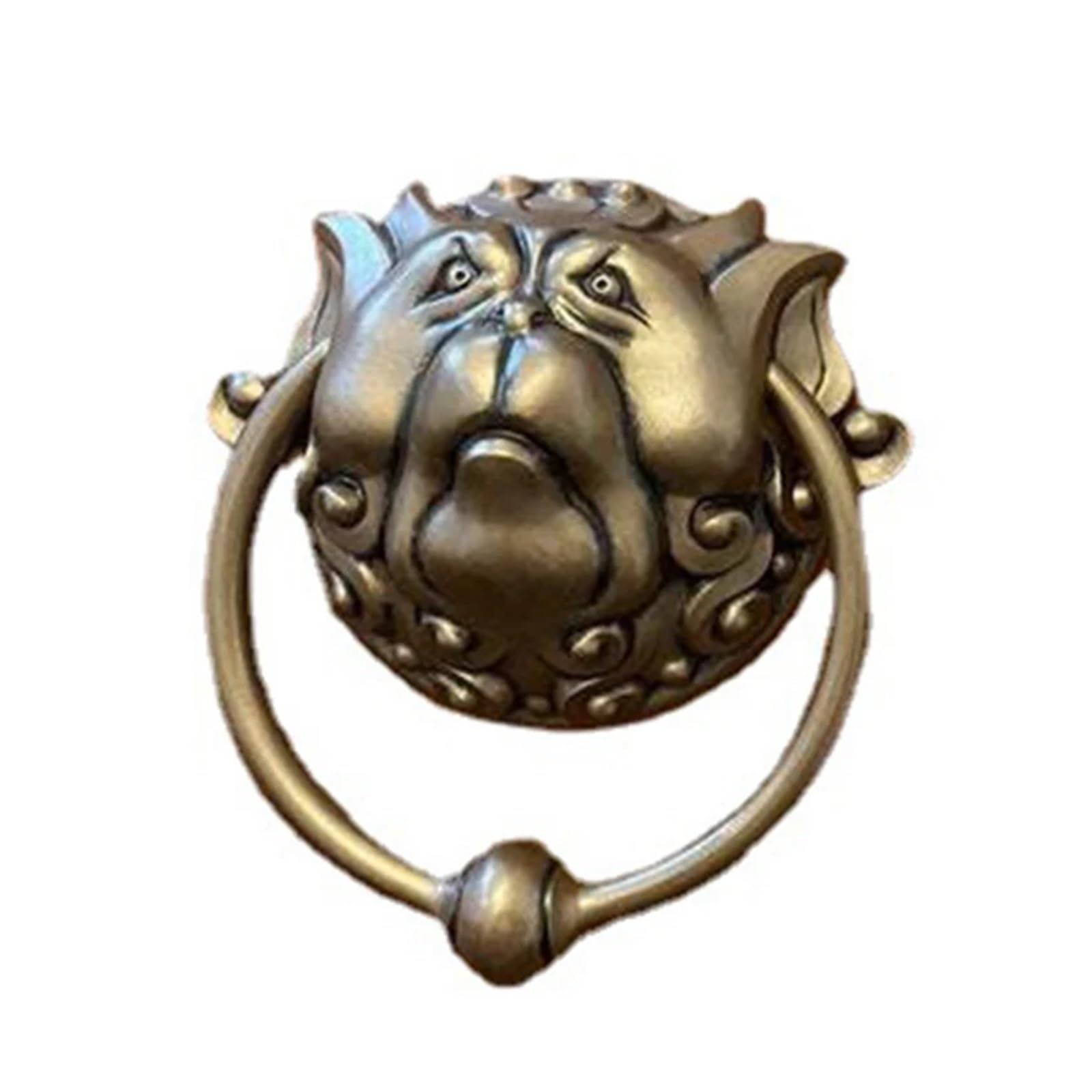 Vintage-Style Door knockers, Resin Dragon Knocker Hanging Mouth Gate Handle Ring Front Door