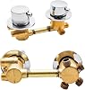Thermostatic Shower Mixer Tap Brass Bath Faucet with Ceramic Cartridges 234 Way Mixing Valve Cold & Hot Water Outlet 10cm Center Distance G12 Thread Silver