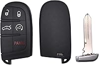 Vista 6 de Carcasa de funda para llave inteligente con control remoto de 5 botones compatible con Jeep Grand Cherokee Dodge Challenger Charger Dart Durango