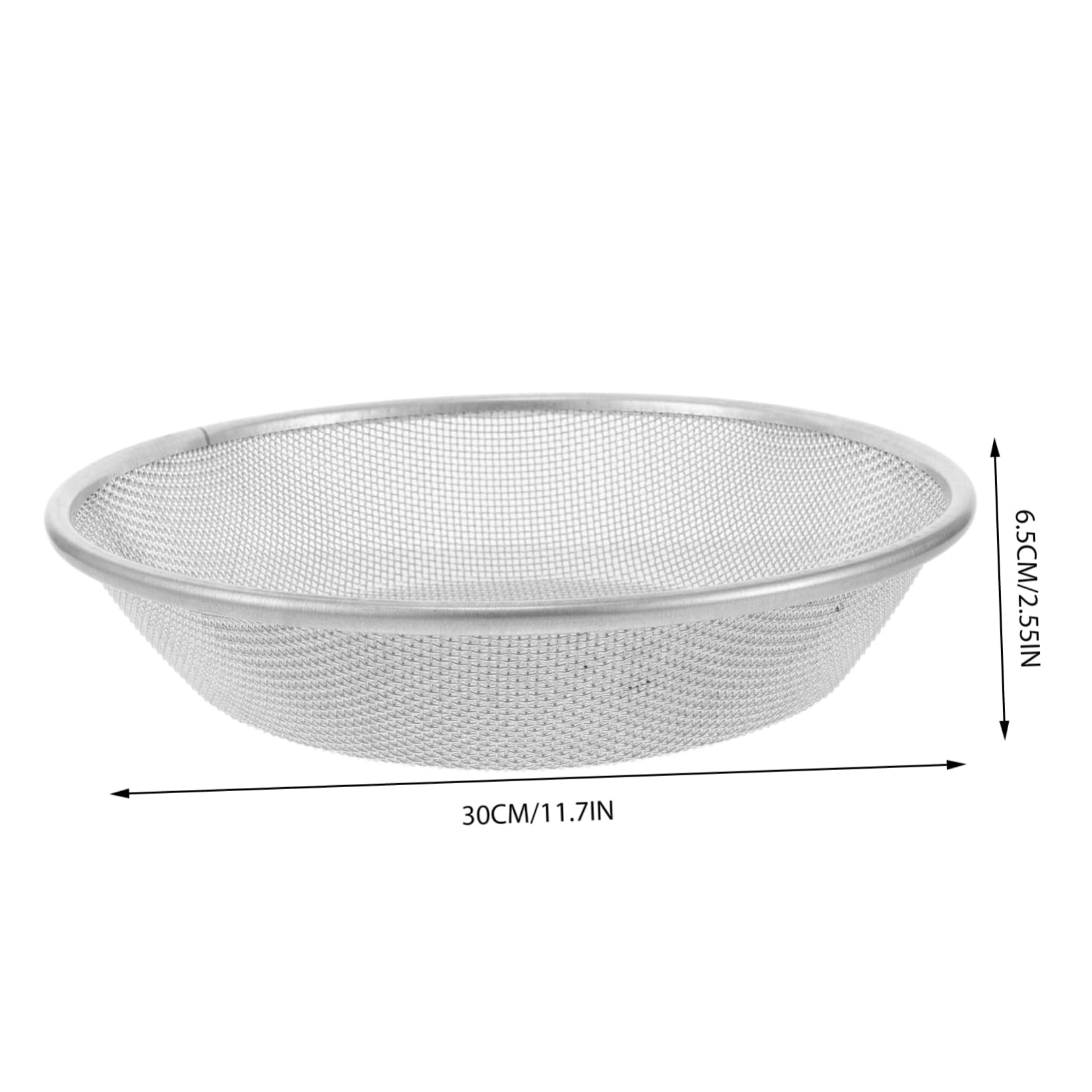 Abaodam Efficient Sandstone Sieve Tool 30cm Diameter Fine Mesh for Soil Compost Rocks Garden Sifter Strainer