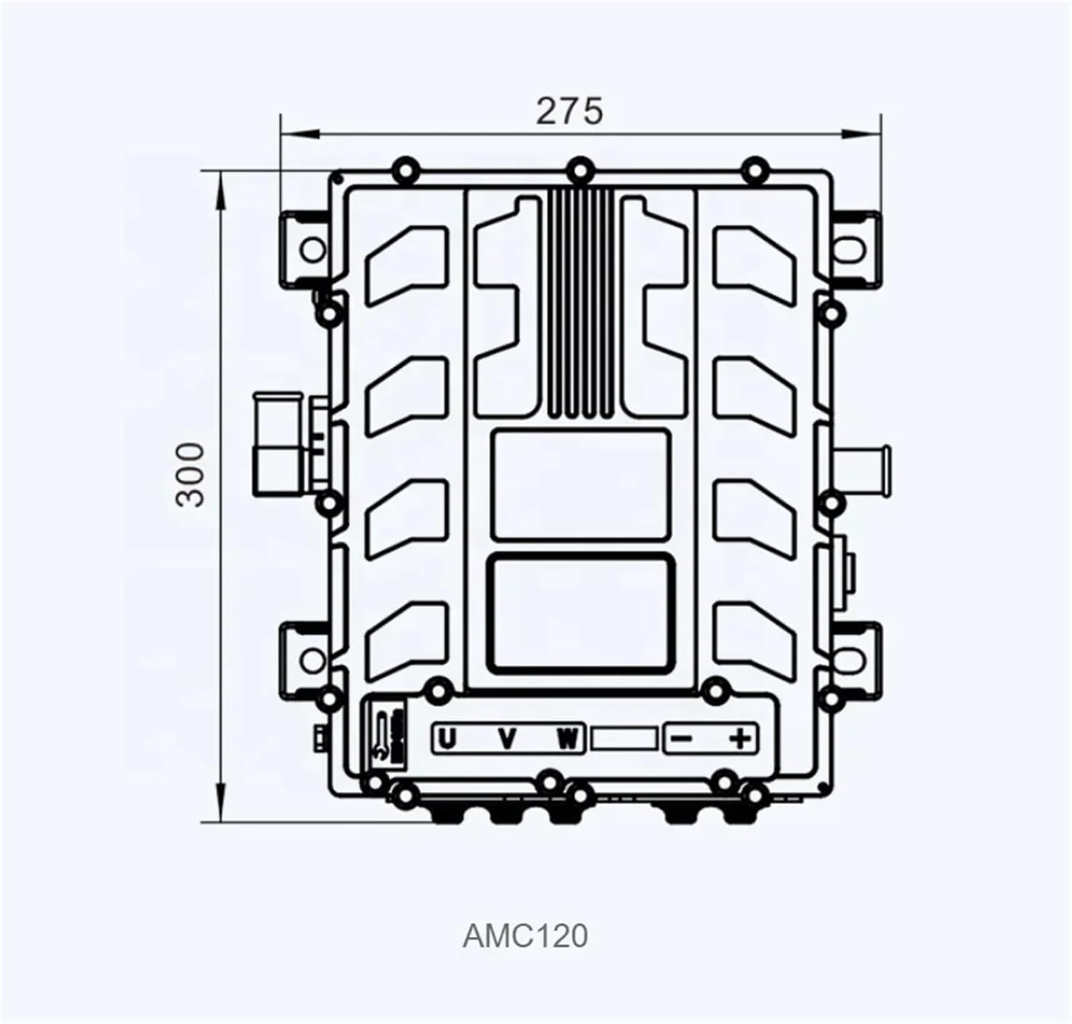 45KW Driving systerm for Electric car, Liquid Cool Motor