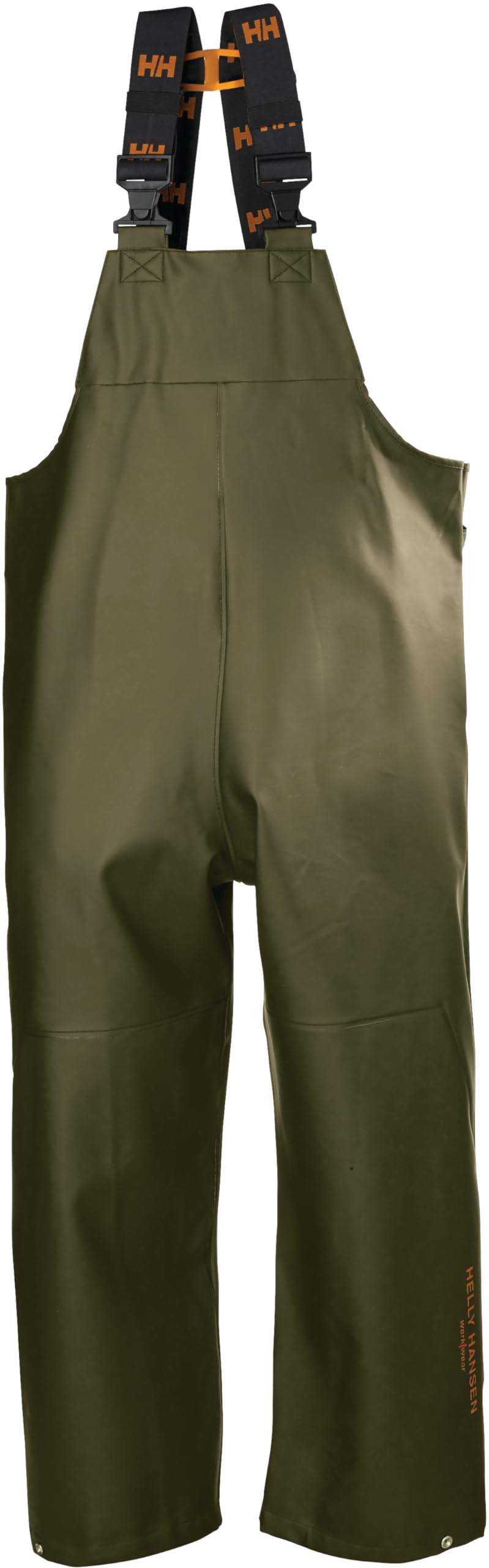 Helly-Hansen Workwear Gale Rain Bib Pants for Men Polyurethane Workwear  Waterproof Overalls for Men Fishing Coveralls 471 Olive Large