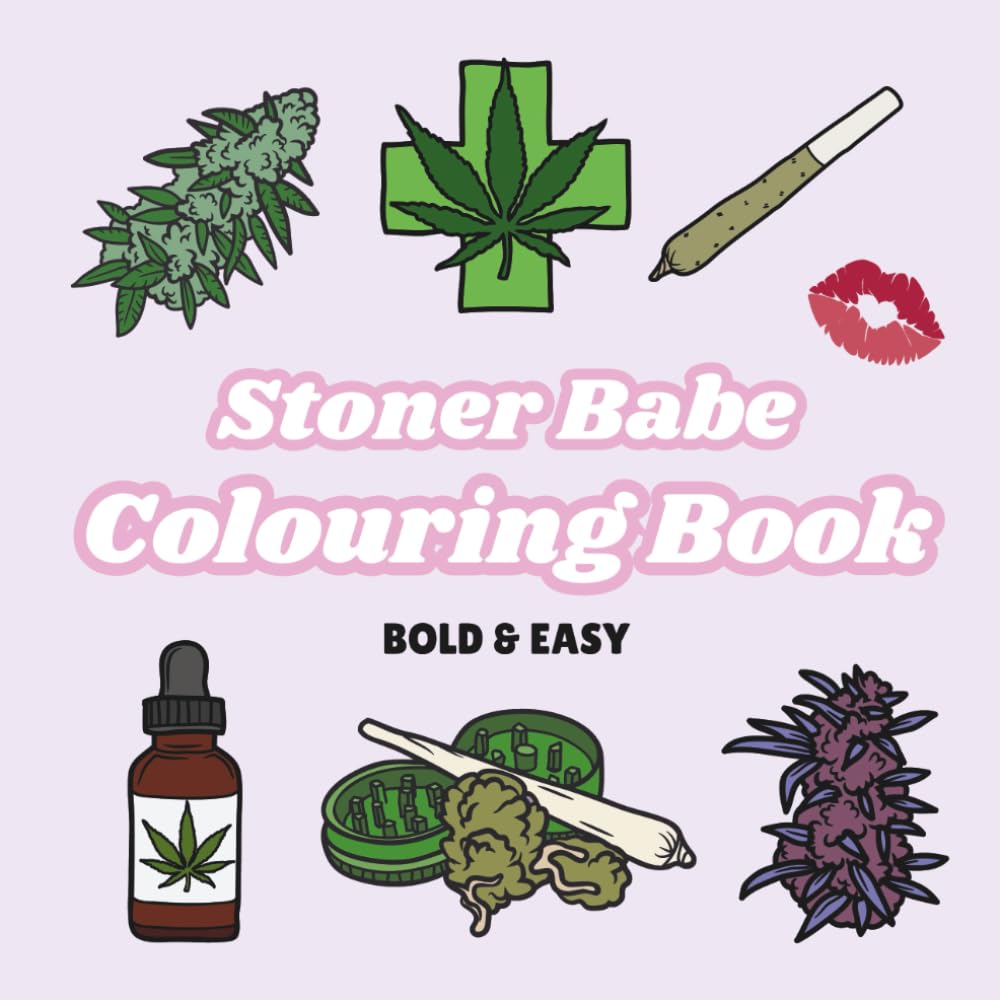 Stoner Babe: Colouring Pages