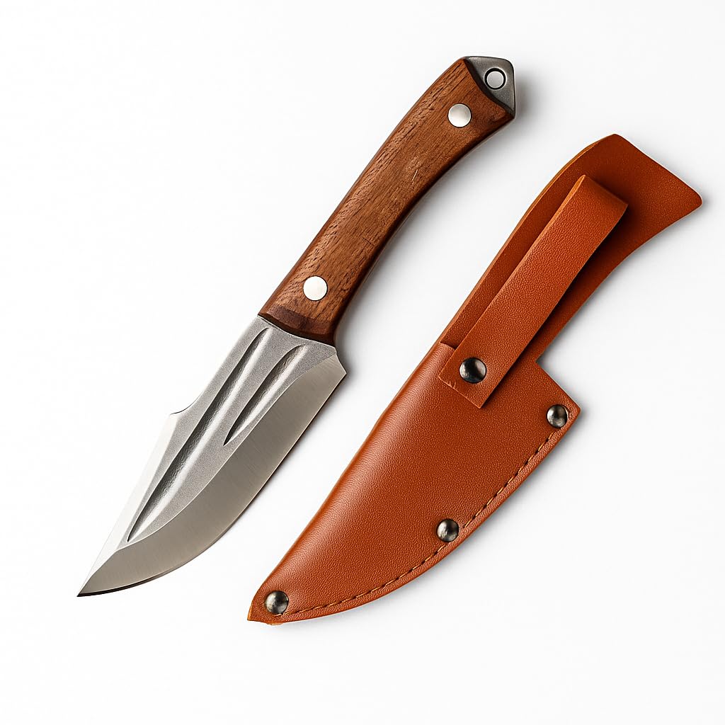 Machado Utility Knife - Stainless Steel & Damascus Blade -9