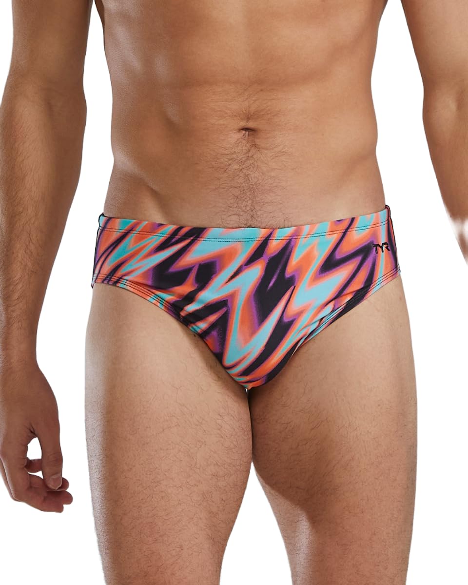 TYR Men's Durafast Elite Racer Brief Swimsuit