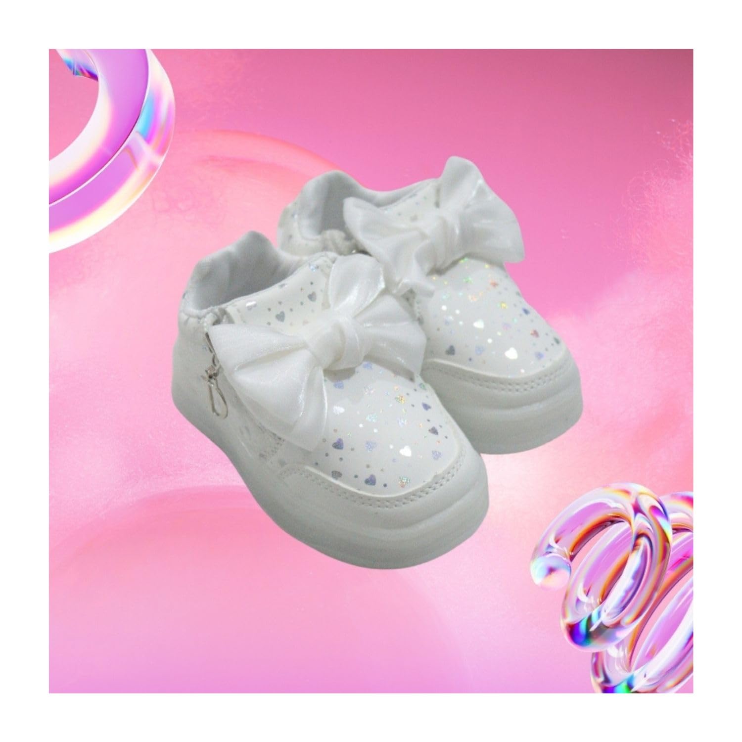 MOON MAMA All Print Led Bow Design Sneaker, Kids Light-Up Sneakers, Holographic & Colorful Design, Shoes for Kids 4 61i062rR2QL. SL1500