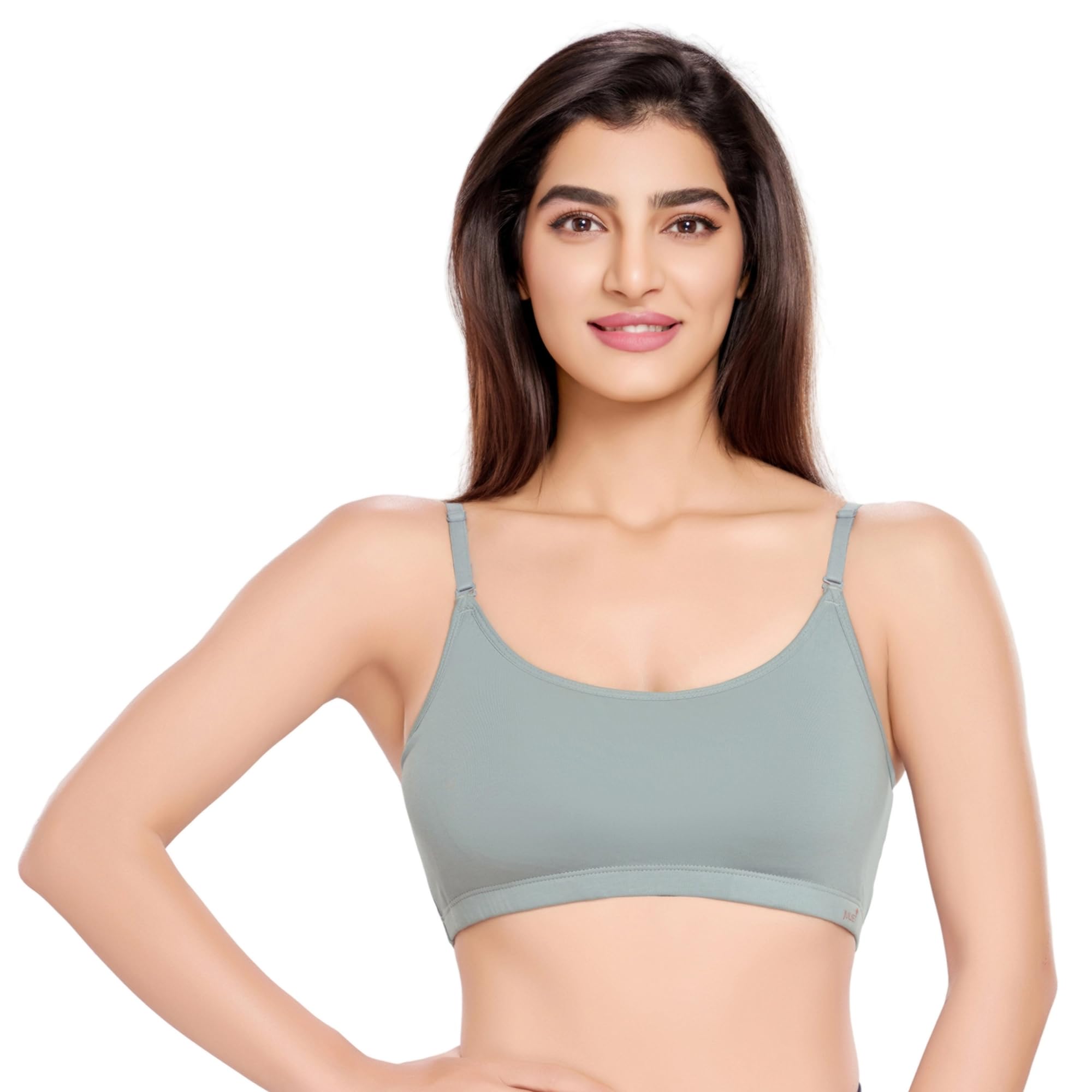 Women's Non Padded Non Wired Cotton Sports Bra JS 90-image-23