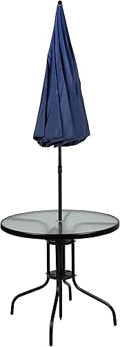 Miniatura 5 de EMMA  OLIVER - Juego de 6 piezas para jardín con mesa paraguas y 4 sillas plegables