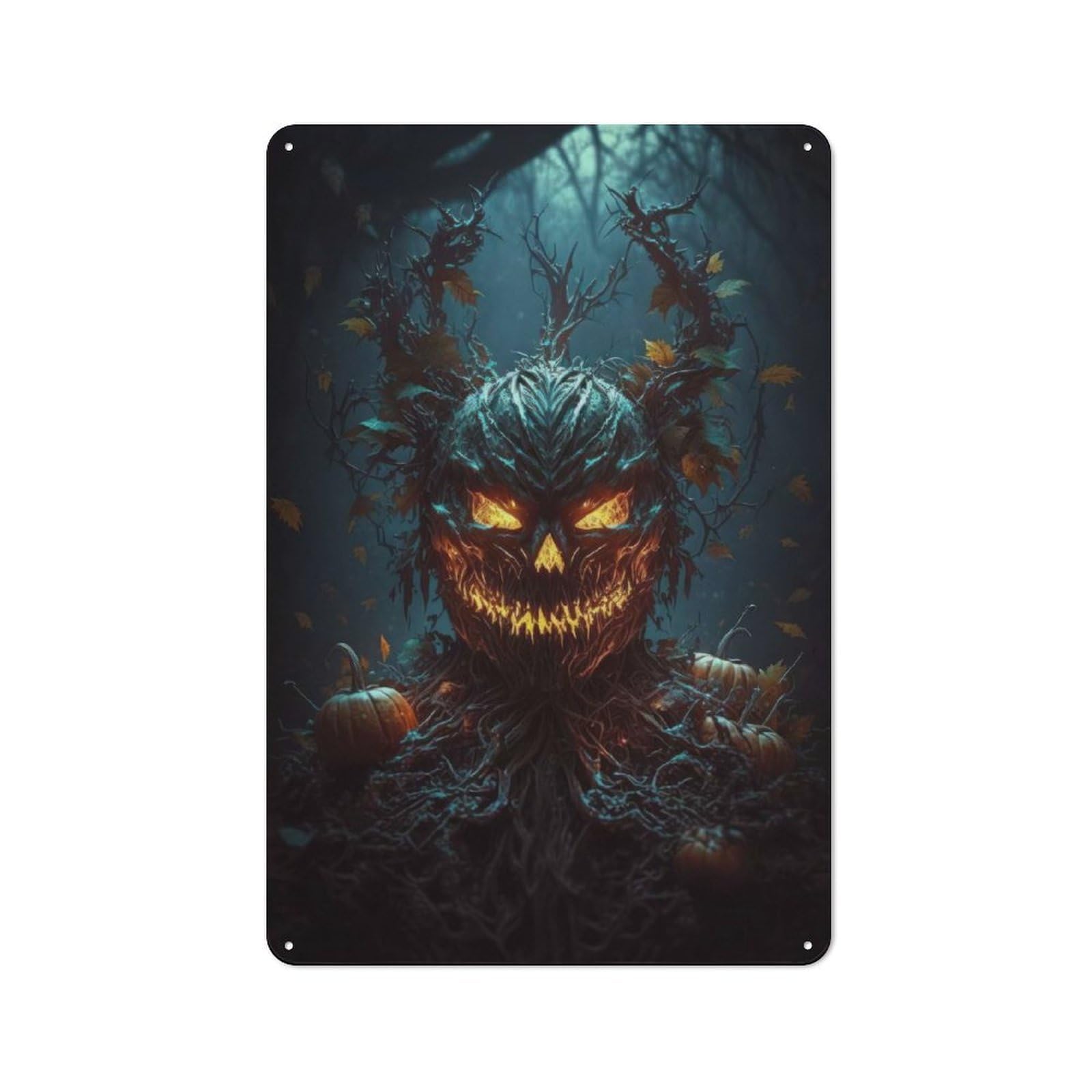 Junmoney Halloween Vi Classic Decorative Tin Plaque 30X20cm, Bar Wall Plaque For Diner, Restaurant, Shed Or Kitchen