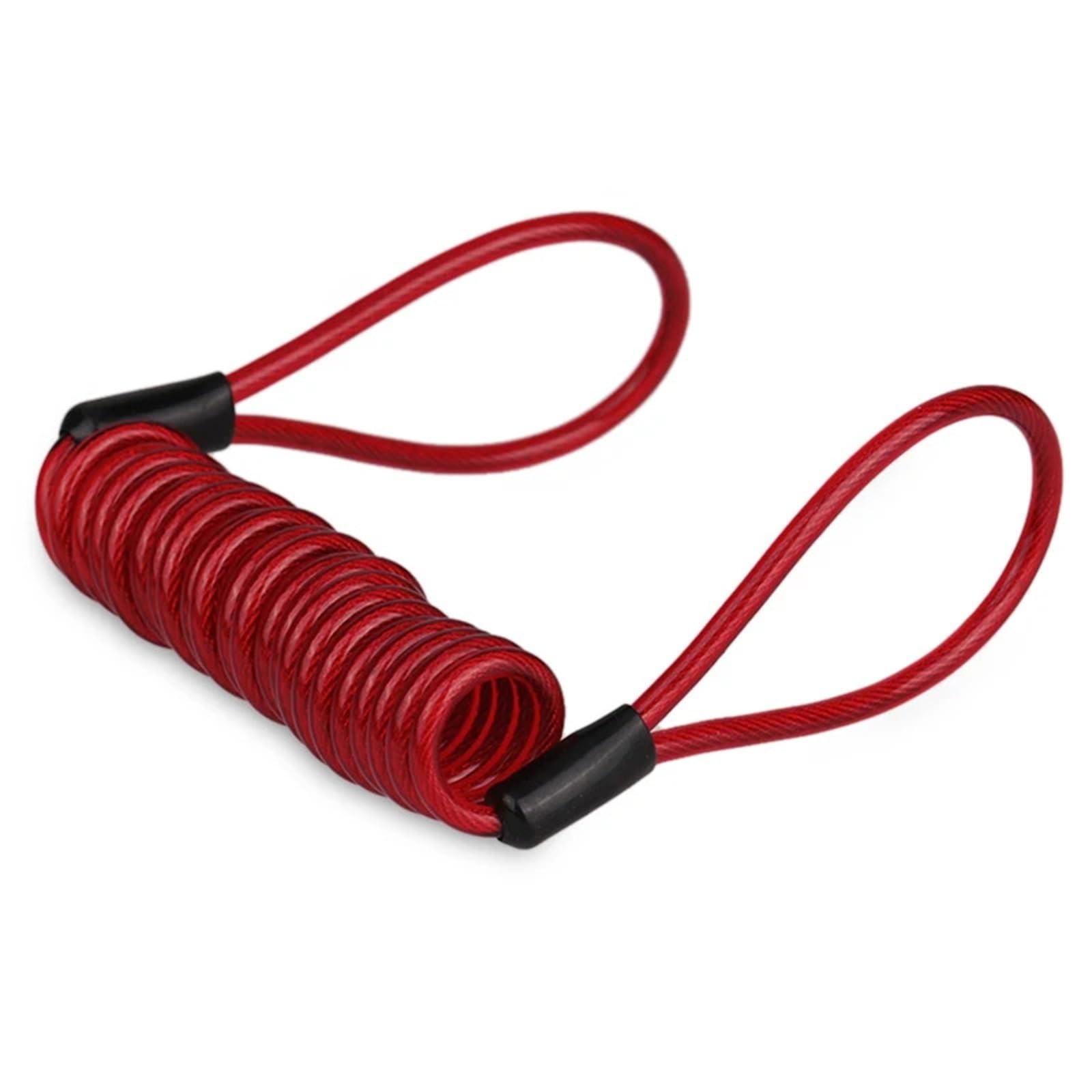 Chain Lock Motorcycle Lock Security Anti Theft Bicycle Disc Brake Riding Equipment Accessories Motorcycle Handlebar Lock(Red Rope)