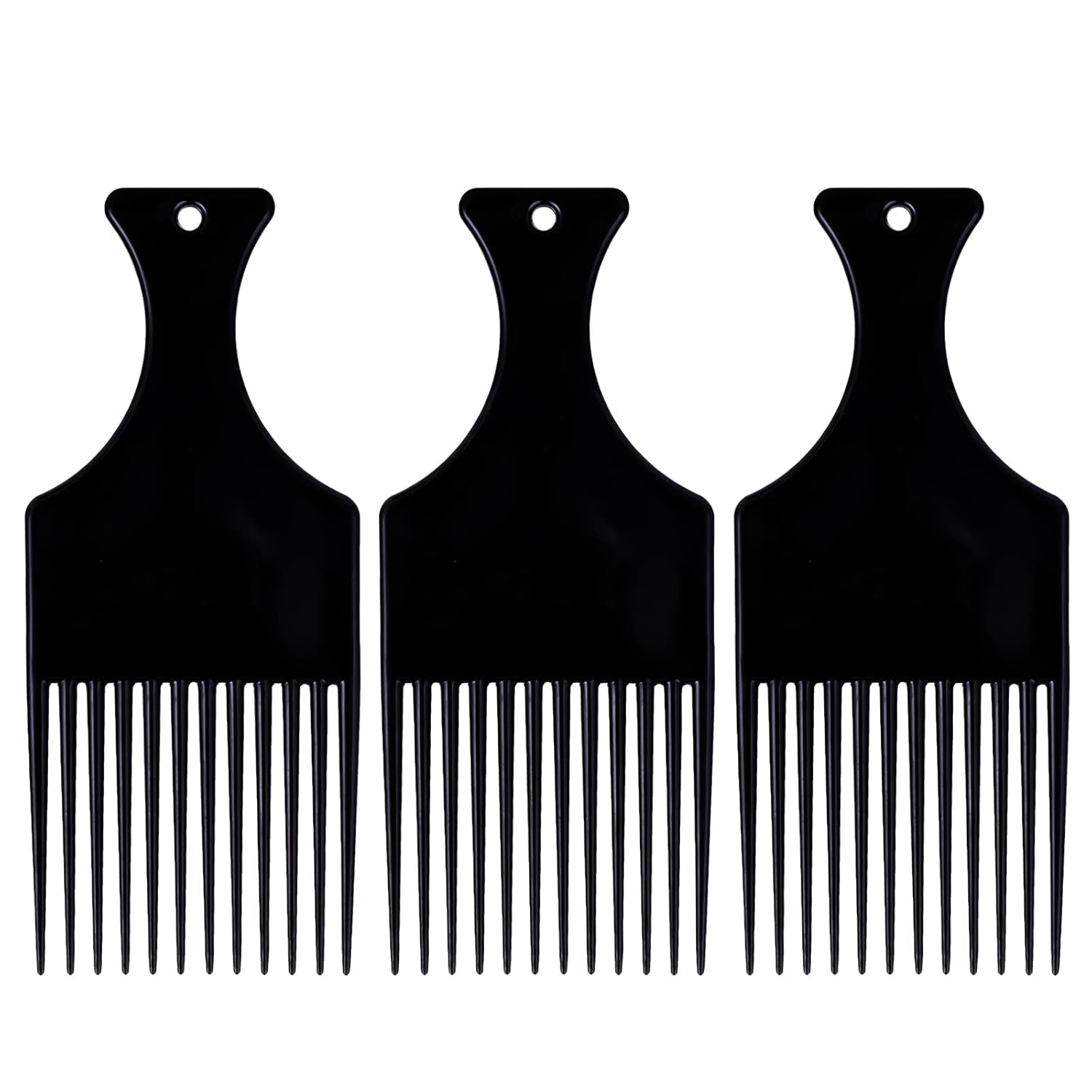 WLLHYF 3 PCS Plastic Hair Picks Comb, Hair Pick Wig Braid