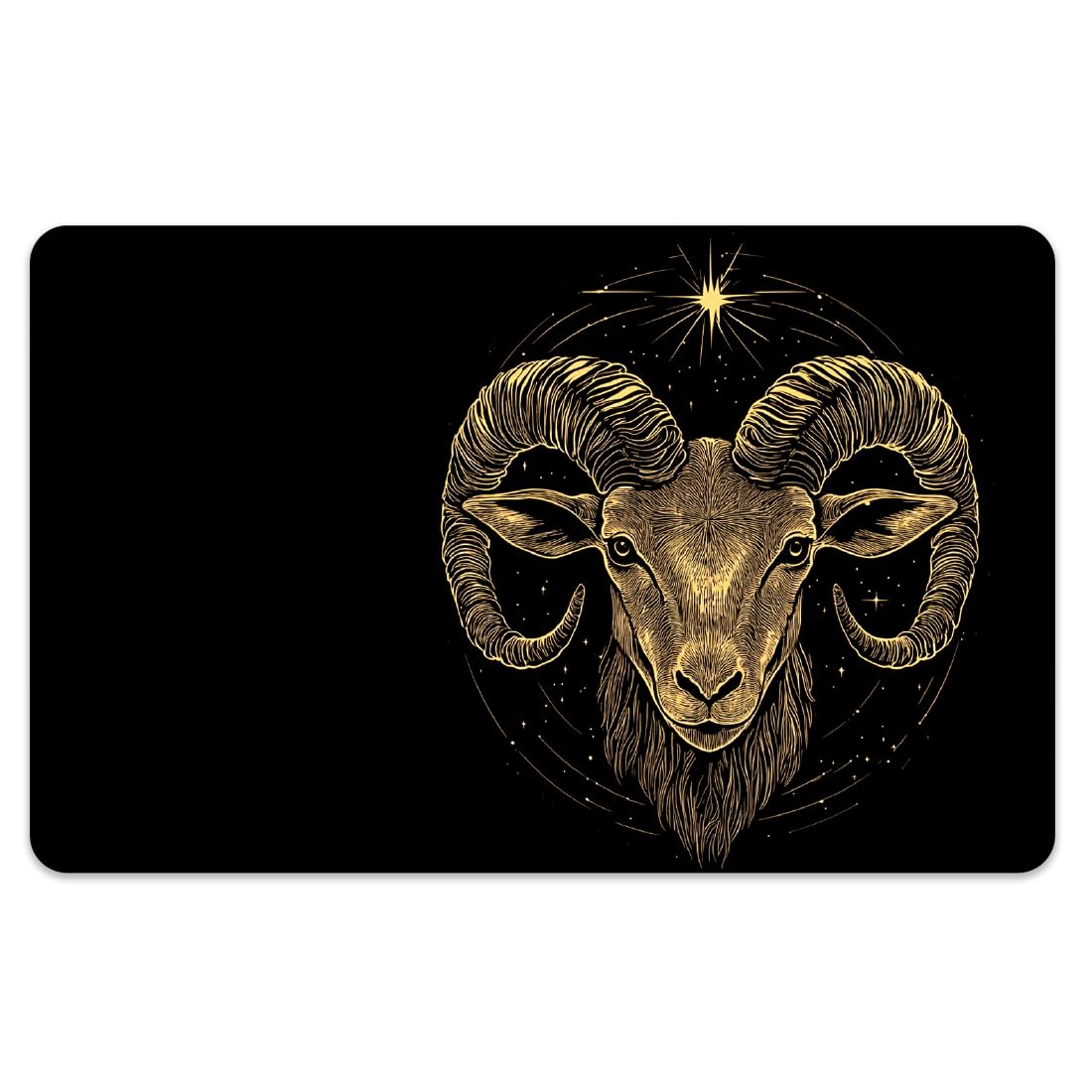 Peacoblue Gold Bank Card Sticker Aries Credit Debit Card Custom Skin Cover Protector, 4 Styles Waterproof Scratch-Proof and Attractive Decal for Most Popular EBT Transportation Key Card