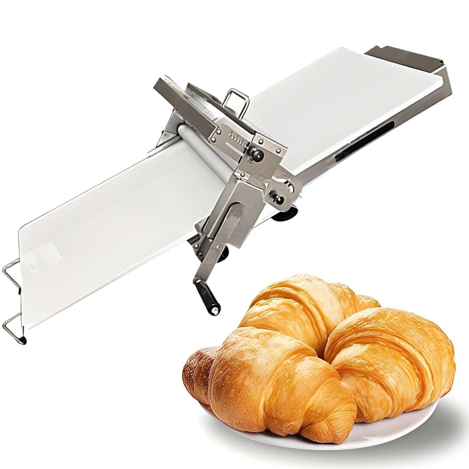 Laminadora de masa comercial de sobremesa para repostería y panadería fina