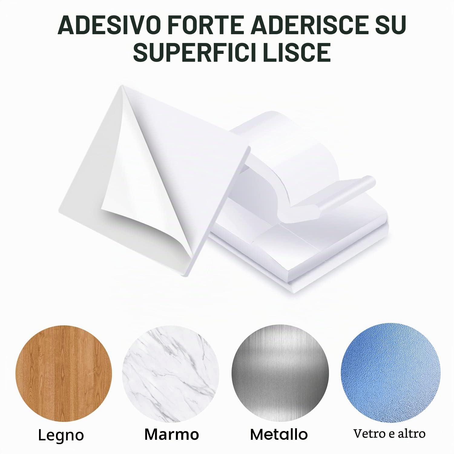 RYCHUI Fermacavi Autoadesivi 60 Pezzi - Clip Organizzatore per Luci Natalizie Esterno, Supporto Ganci Cavi Trasparente per Decorazioni Festive, LED Fairy Lights