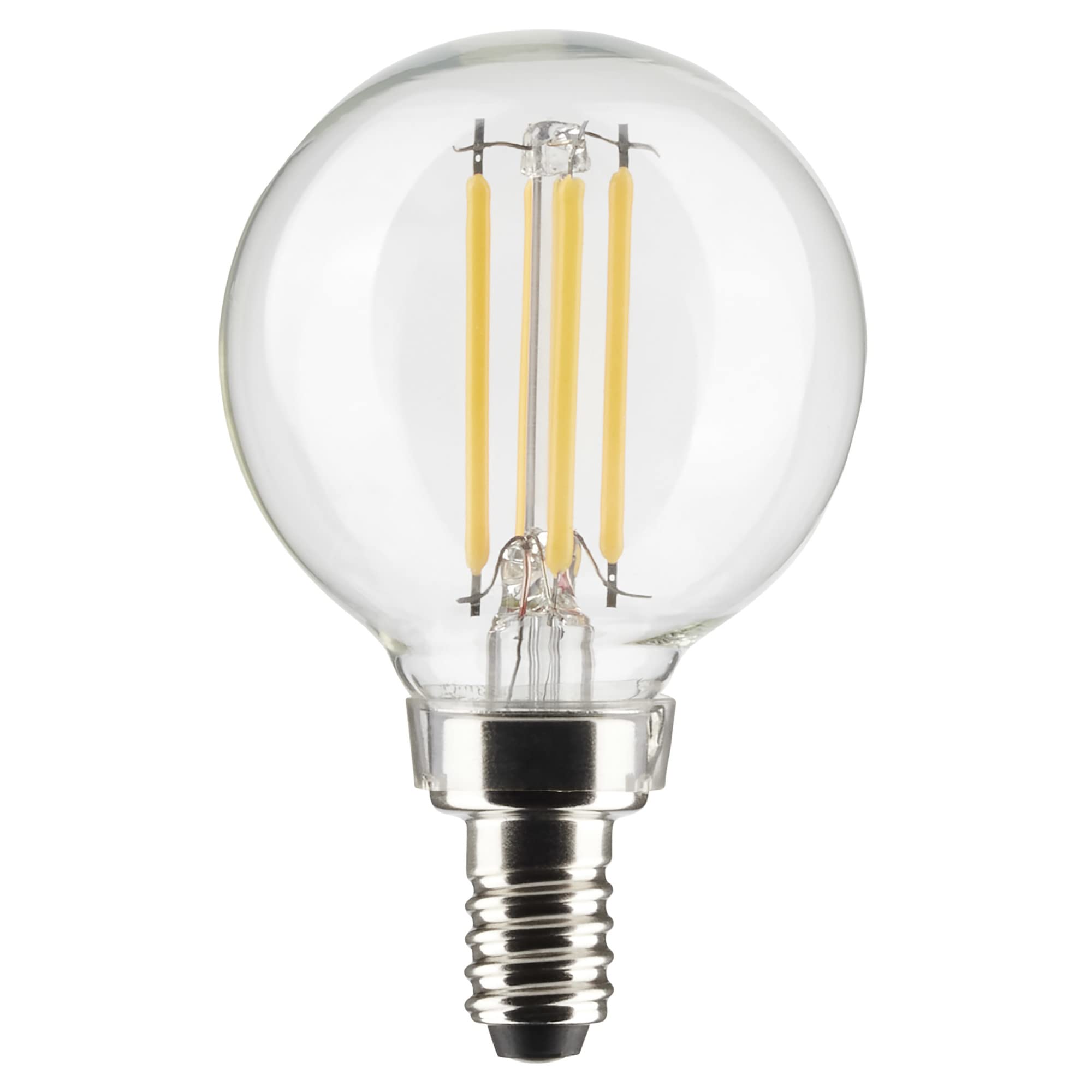 Satco 4-Watt LED E12 Light Bulb 2700K 15000 Hour Rating Dimmable
