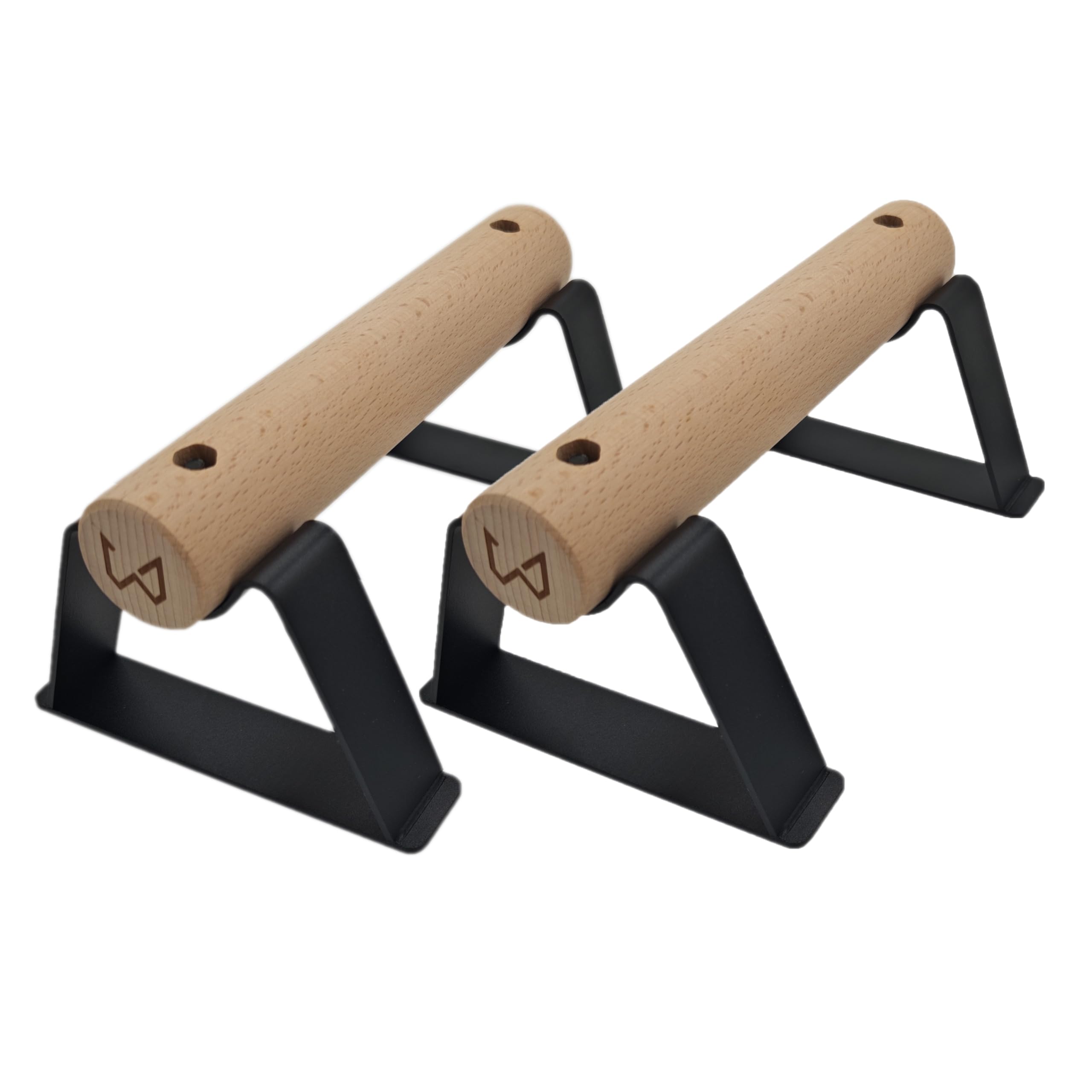 Barres Parallèles de Callisthénie Antlettes V2 en Bois et Acier | Parallettes Antidérapantes pour Pompes, Handstand, L-Sit et Équilibre | Entraînement à Domicile