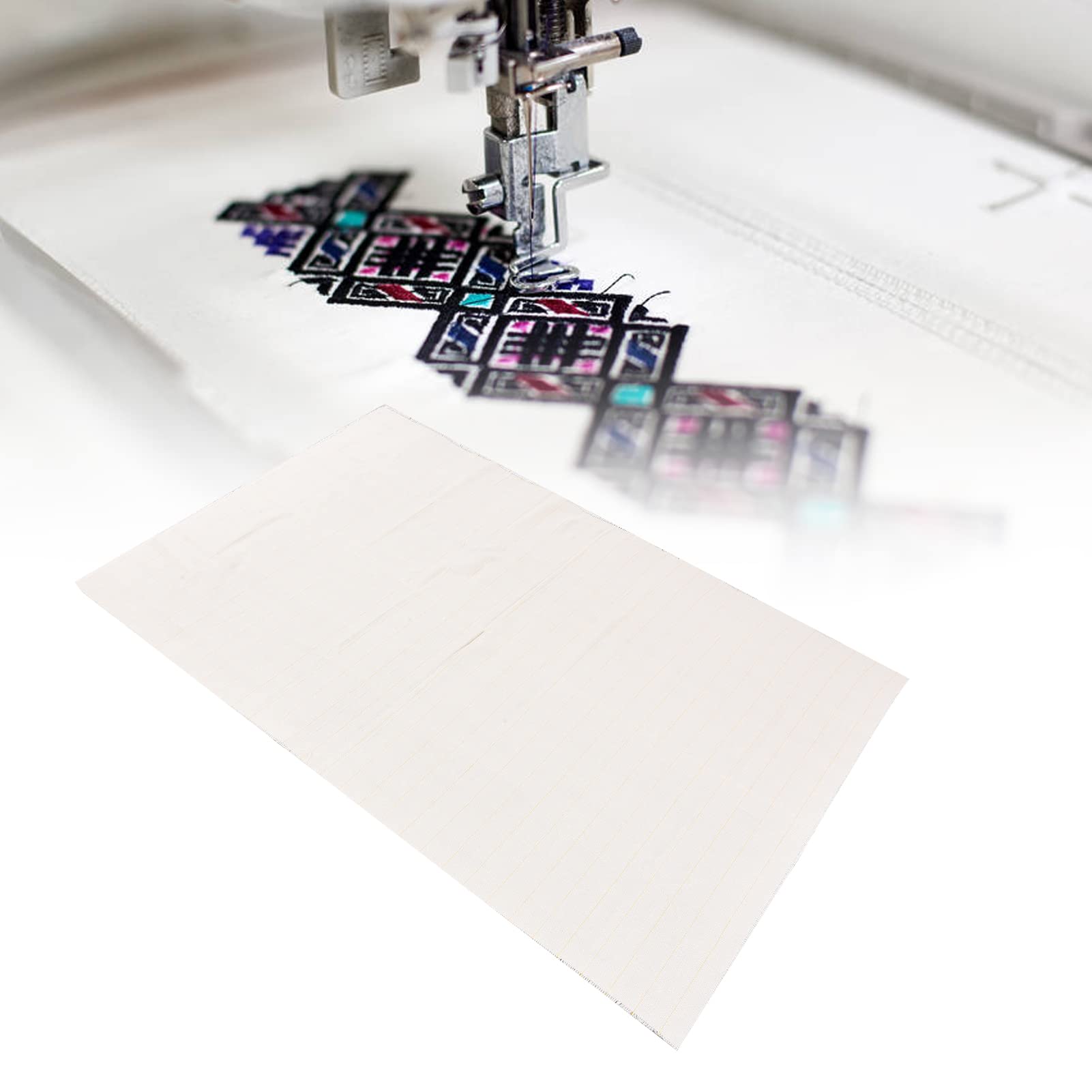 Monks Cloth for Punch Needle, 39x59in Overlocking Tufting Cloth with Marked Lines for Rug Punch Tufting Machine