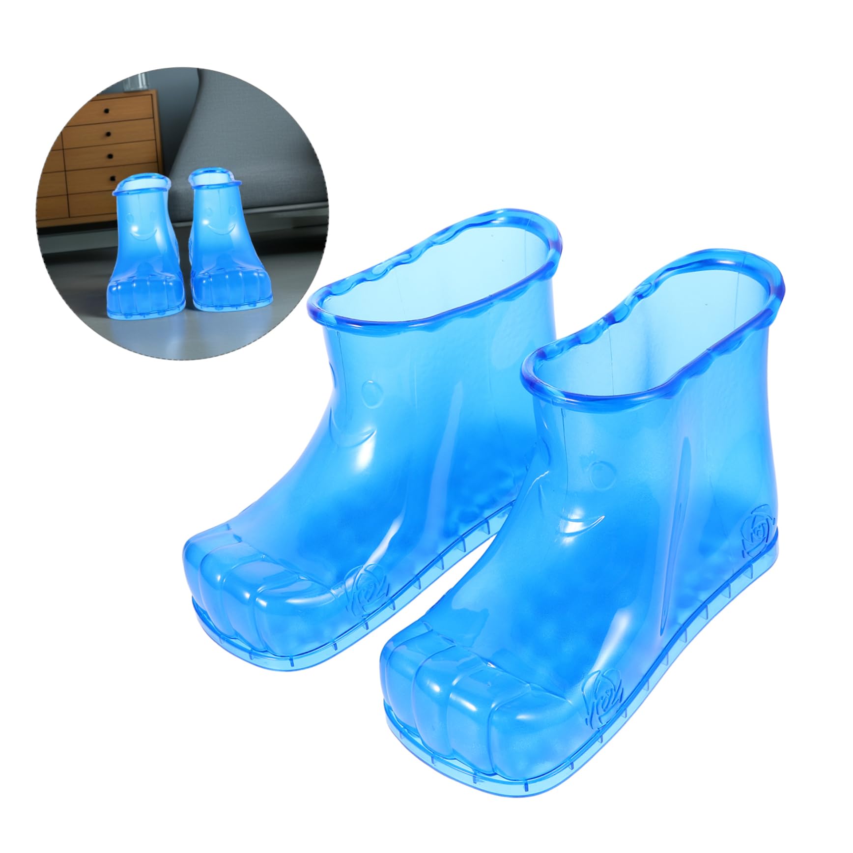 Fußbad Schuhe aus Pvc für Damen und Herren Hohe Fußbadeschuhe 18cm Größe bis 45 Bequem und Entspannend für Indoor und Outdoor Fußbad