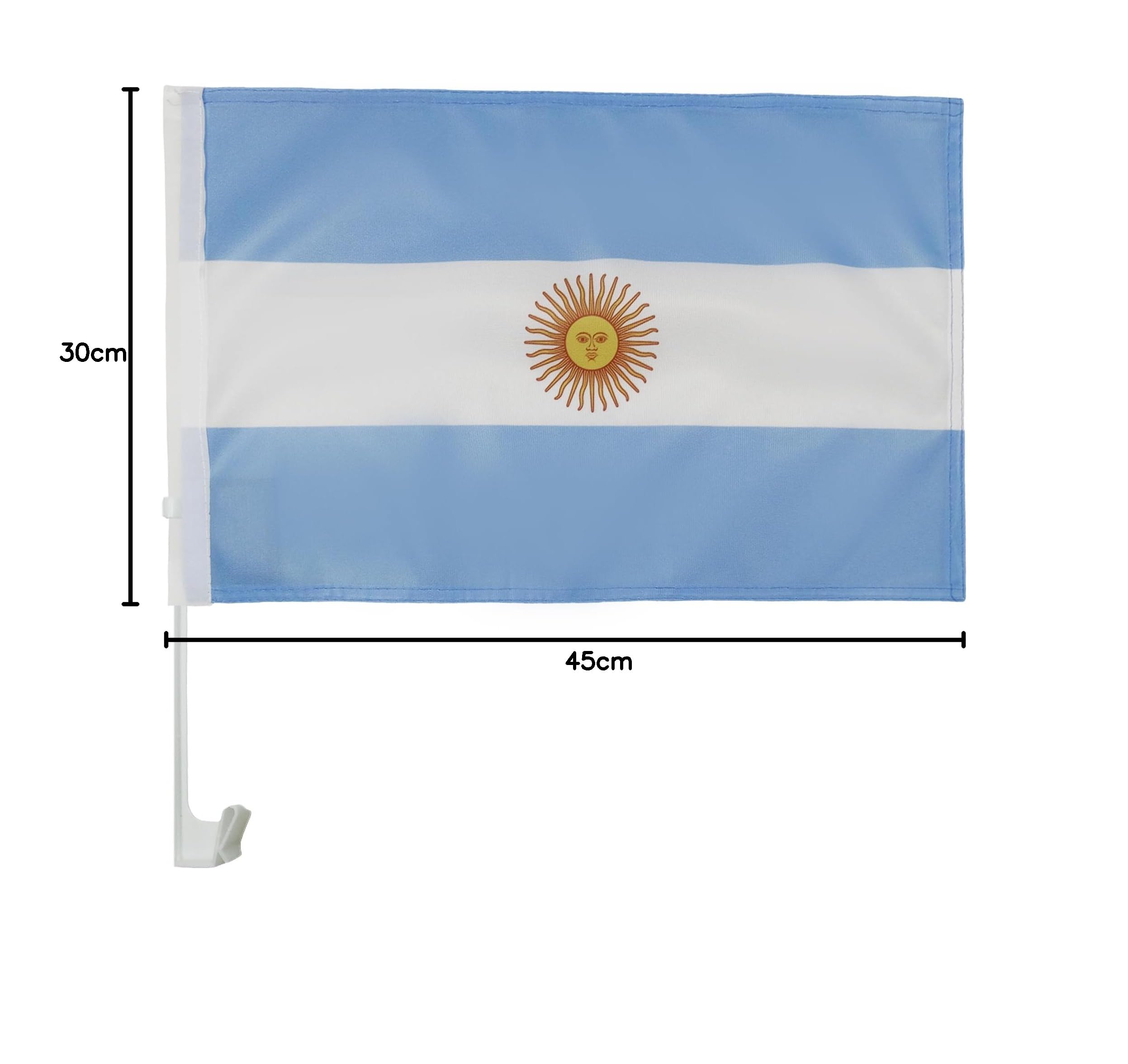 AZ FLAG South Africa Car Flag 18'' x 12'' - South African Car flags 30 x 45cm - Banner 18x12 INCHES PLASTIC STICK — view 24