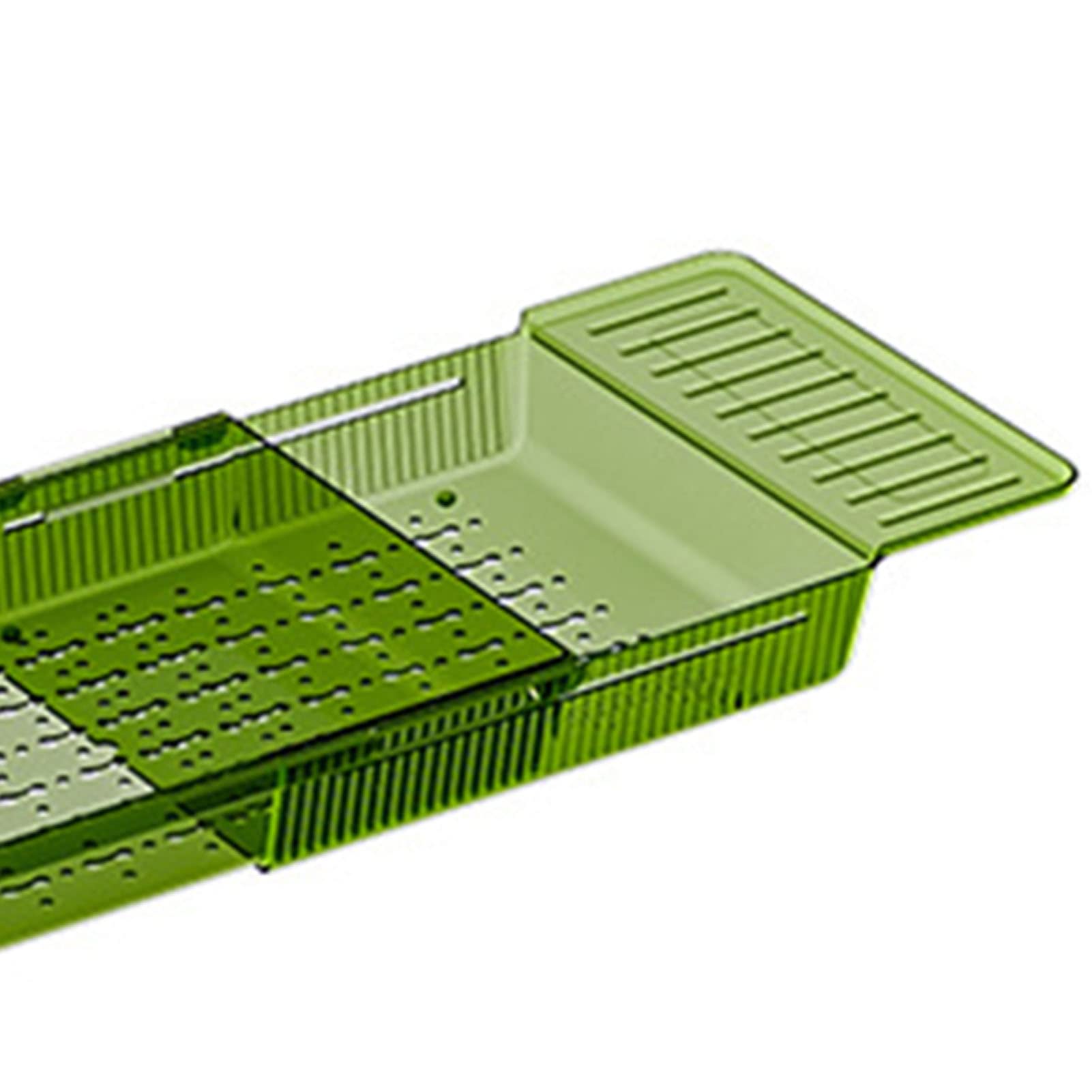 Aramox Estante para Bañera, Bandeja de Plástico Extensible para Bañera con Agarre Antideslizante, Estante para de Gran Capacidad para Sostener Toallas, Teléfonos, Tabletas, Artículos de Ducha para