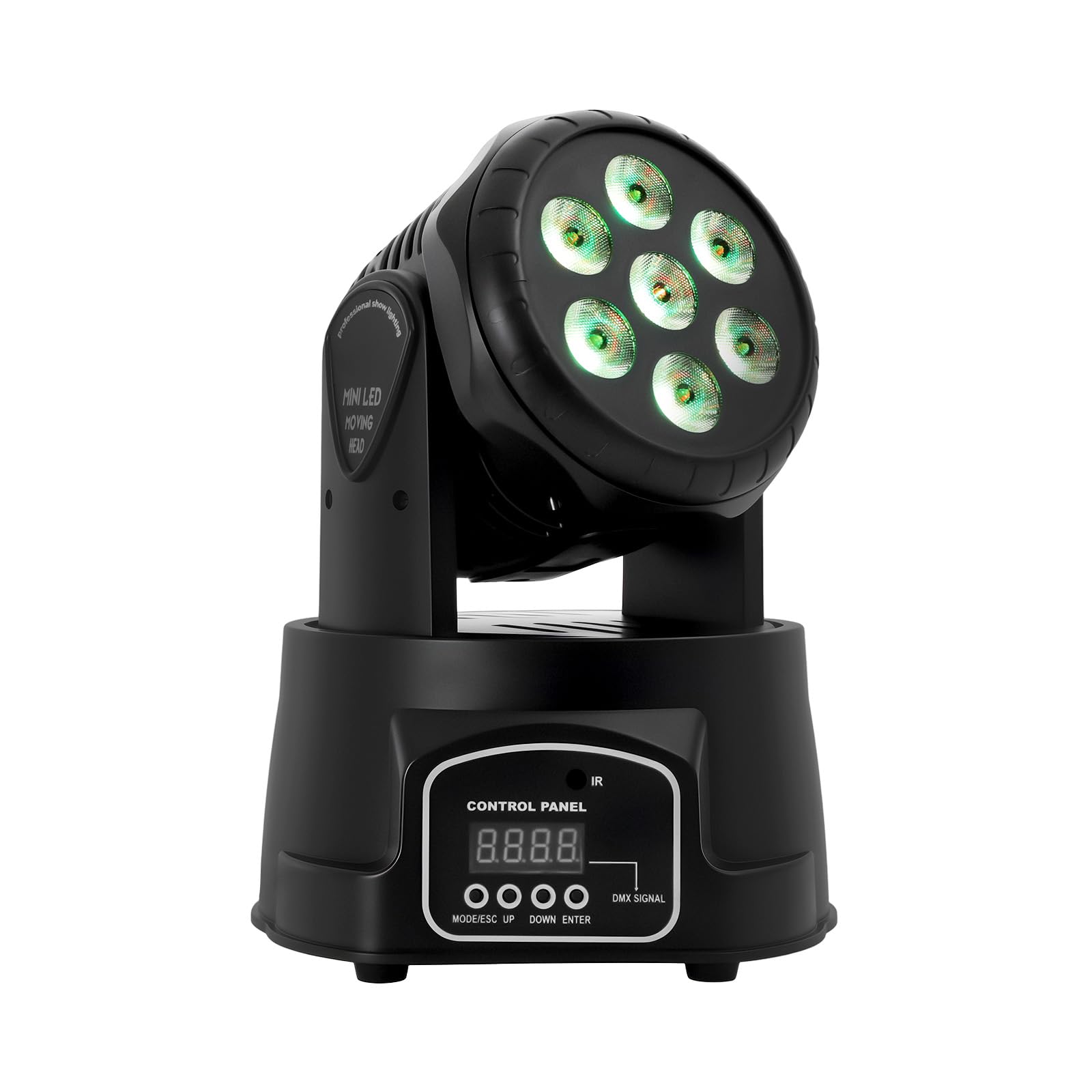 Moving Head Light 7 x 10 W 4 in 1 perline LED, luce per feste con telecomando, luce da palcoscenico per matrimoni, feste di compleanno, banchetti, bar, concerti, sale da ballo, KTV, concerti