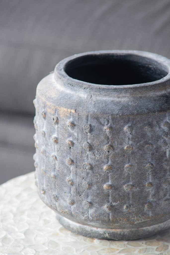 T2 Concept 100% Terracotta Southern Living Collection Noam Planter Aged Vintage Dramatic Look For Indoor or Outdoor No Bottom Hole