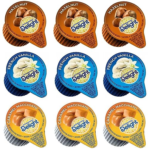 Generic International Delight Coffee Creamers Liquid Non-Dairy Creamer Singles 3 Flavor Assortment (48) Coffee Creamer Singles For Home cover
