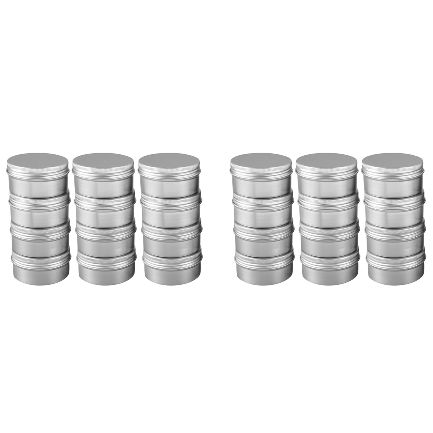 Hndhbfgrt 24 Pack 80Ml Tins Containers Tea Aluminum Box Lip Balm Balm Storage Box Jar Containers with Cap
