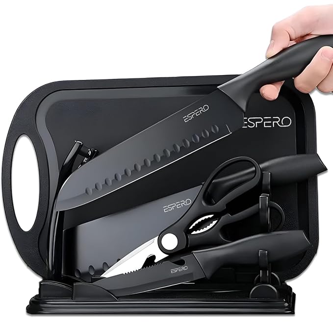 ESPERO 3-Piece Knife Set with Cover