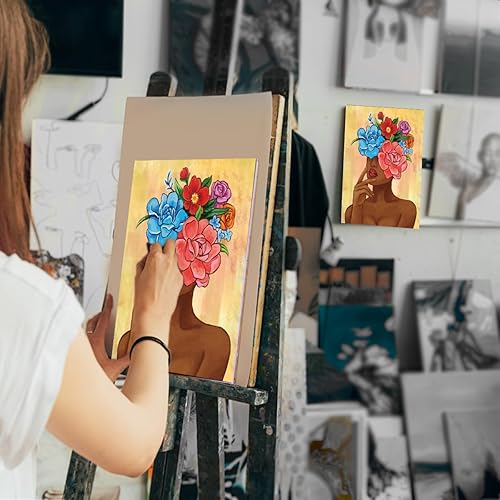 Miniatura 8 de VALLSIP Canvas Painting Kits Pre Drawn Canvas for Painting for Adults Paint and Sip Party Supplies Stretched Canvas to Paint Games Ladies Night