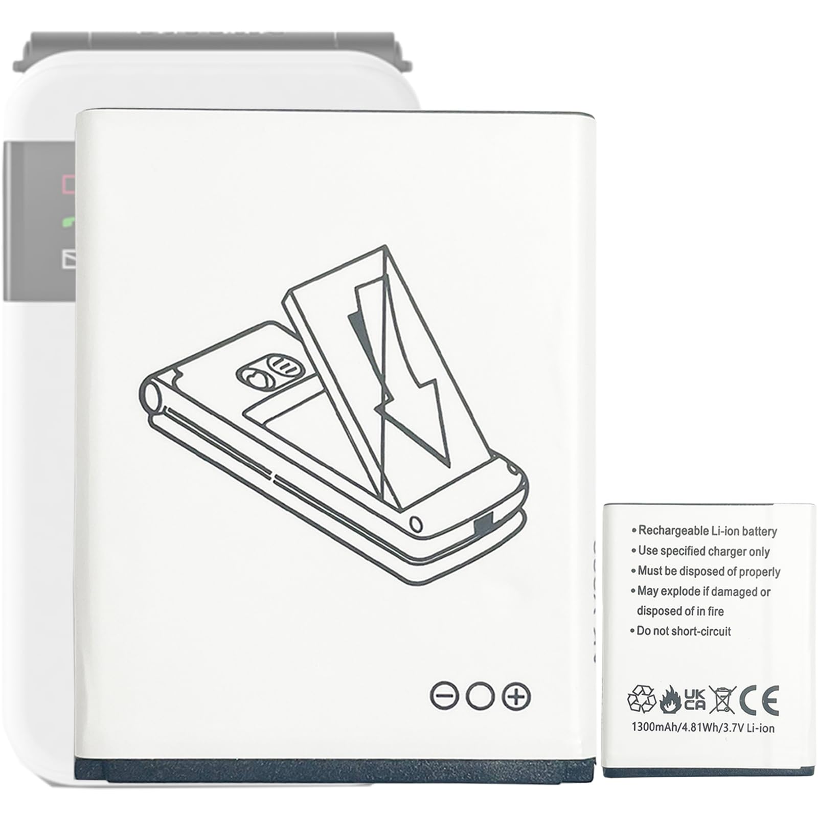 V228 ersatz akku V227 Kompatibel mit Emporia ACTIVEglam,ACTIVEglam LTE,Simplicity Glam, EmporiaJOY und EmporiaJOY-LTE Telefon Senioren Handy