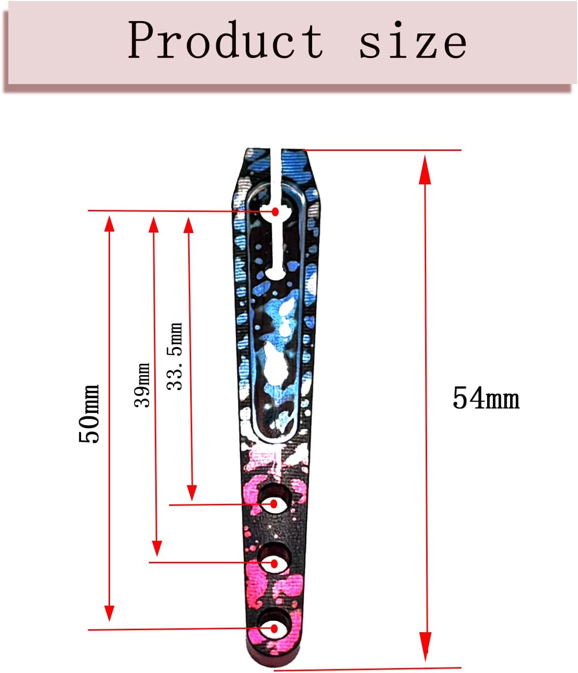 2Pcs Aluminum 1.75inch 25T Servo Arm Horn Long Steering Servo Arms Compatible Futaba Savox Xcore HL HSP HD Power Rc Servos for RC Airplanes RC Plane Crawler Car（Multicolour）