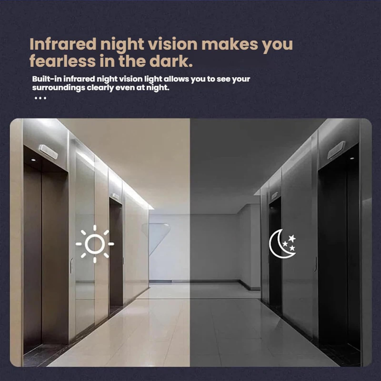 Genérico Timbre con Video Impermeable X8, cámara inalámbrica sin suscripción, intercomunicador de Audio bidireccional, Monitor HD de 4.3", Lente Gran Angular panorámica de 170°, visión Nocturna (A)