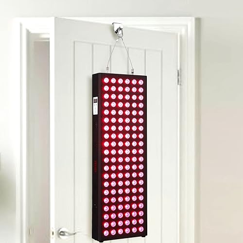 Miniatura 9 de Red Light Therapy Device for Full Body, 630nm, 660nm, 810nm & 850nm, Near Infrared Dual-Chip Clinical Grade LED Panel for Smooth Skin, Weight & Pain