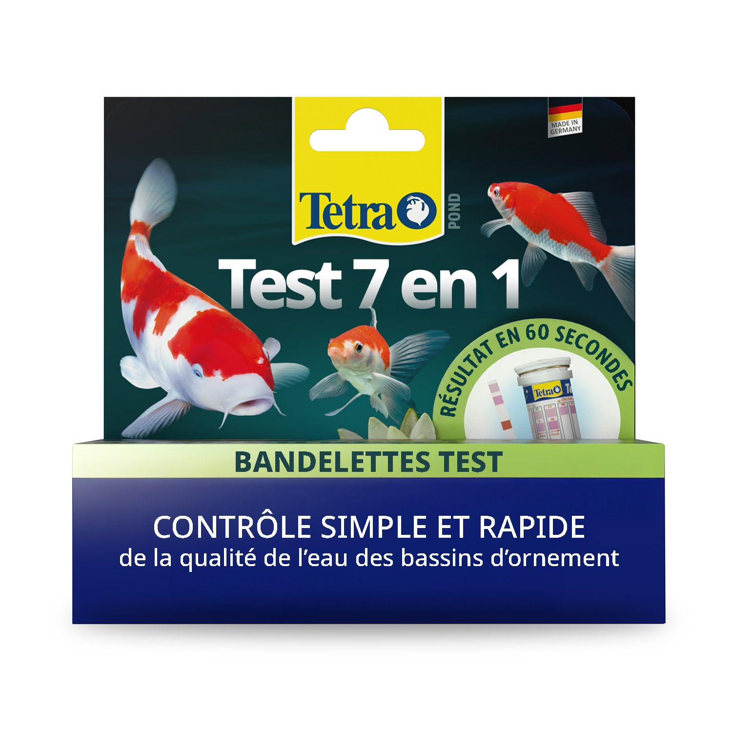 Tetra Pond Test 7in1 analyse précise de l'eau en 60 secondes pour bassin sain