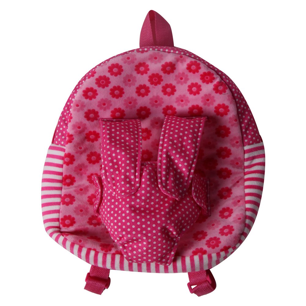 Pink Patchwork Large 18" Doll Carrier Toy Backpack (Doll NOT Included)