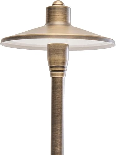 Miniatura 2 de Luz de camino de latón G2 de 12 V (bronce) con bombilla LED