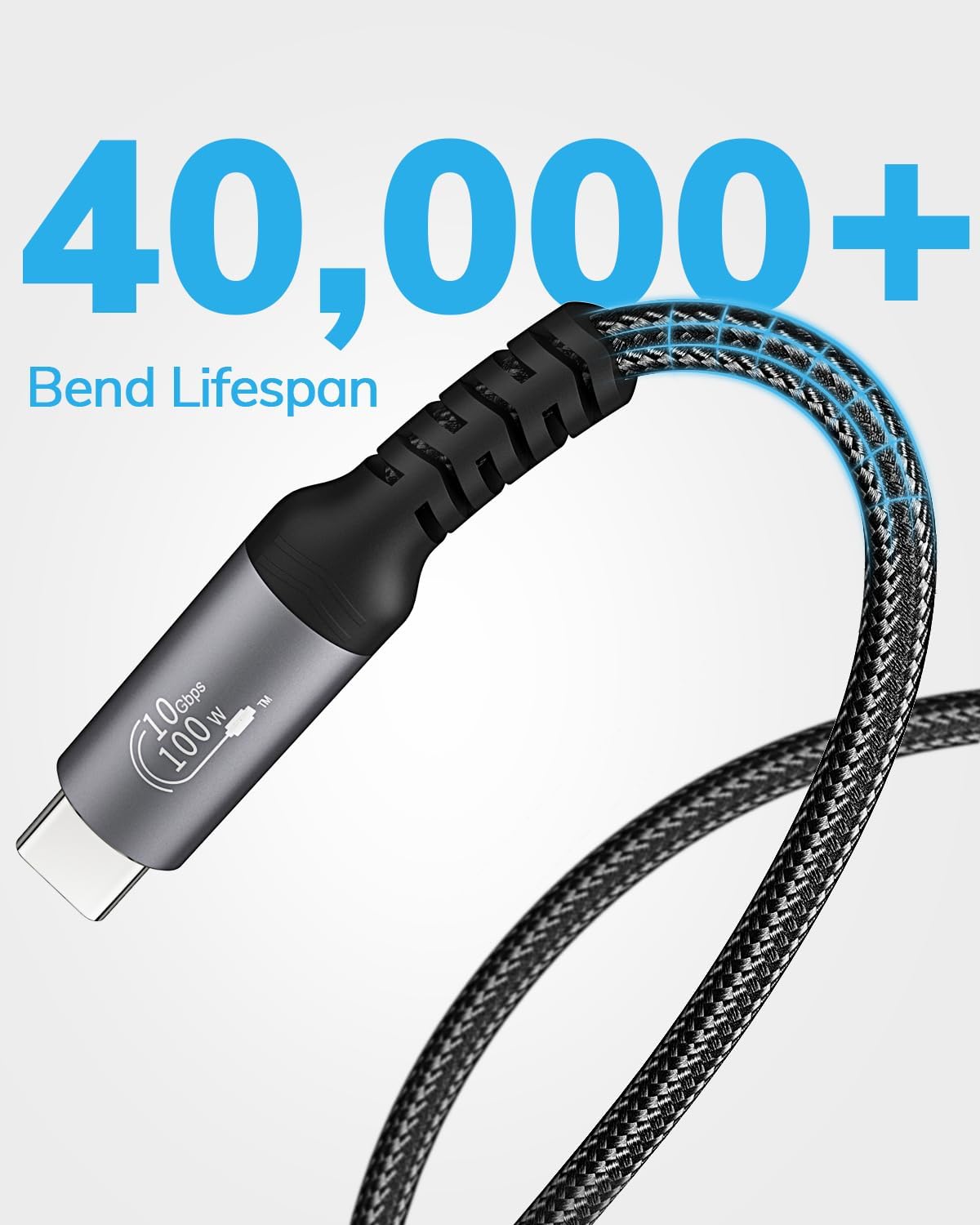 Cavo di prolunga USB C da 1,8 m, trasferimento dati 10 Gbps, ricarica rapida da 100 W, supporto video 4K, compatibile con MacBook Air M2 Pro, iPad Pro, iPhone serie 16 e altro ancora