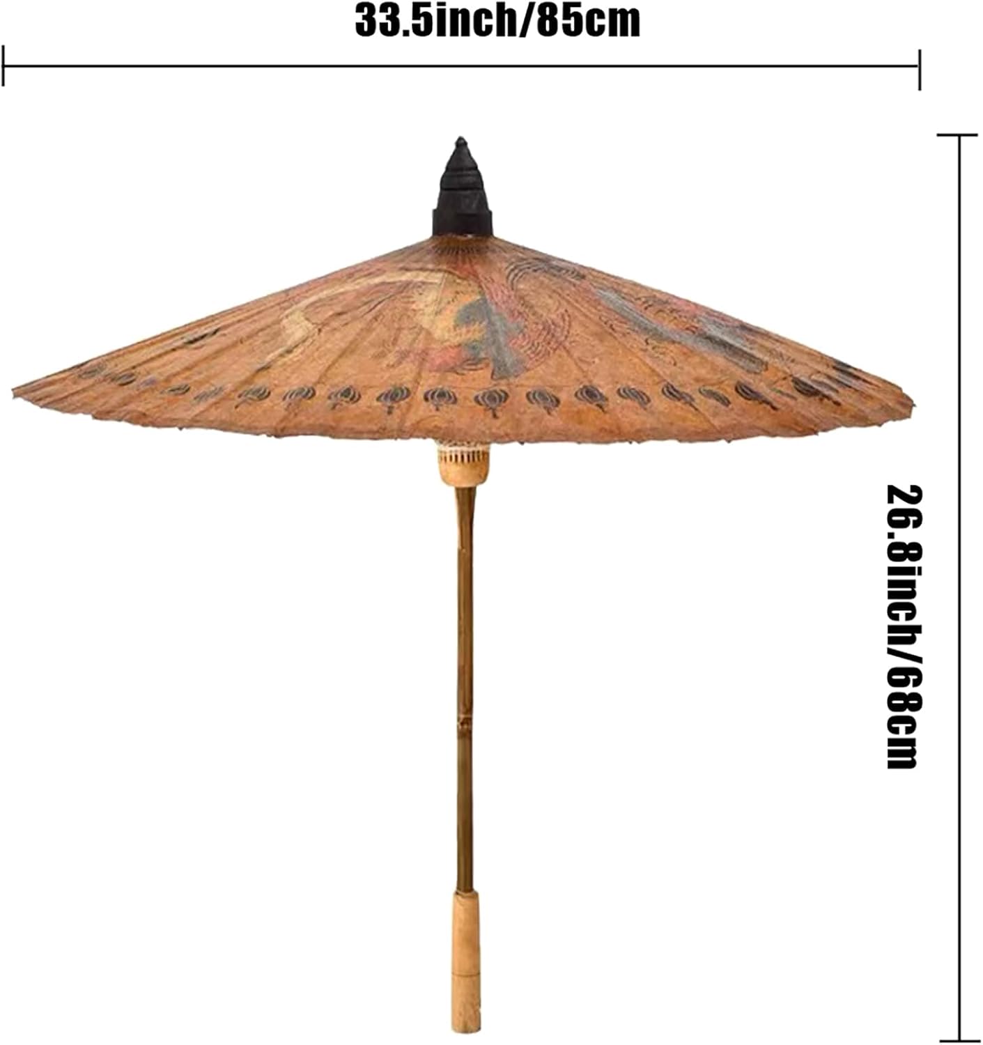 Chinese Japanese Handmade Parasol Umbrella,Asian Decoration DIY Art Dance Classical Umbrella for Wedding Parties Photography Costumes Cosplay(1 PCS)