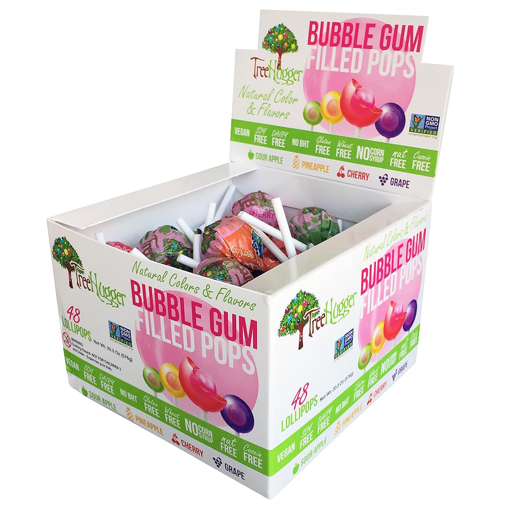 Amazon.com : Tree Hugger Bubble Gum Filled Pops Display Box, Great