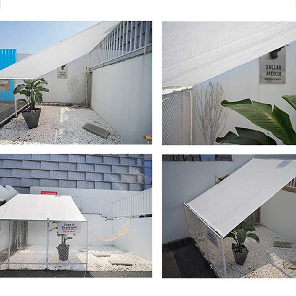 Weißes Sonnenschutznetz für Gewächshäuser Garten Pflanzen Rasen - atmungsaktives hitzebeständiges & Sichtschutz ideal für Fenster und Außenbereiche.