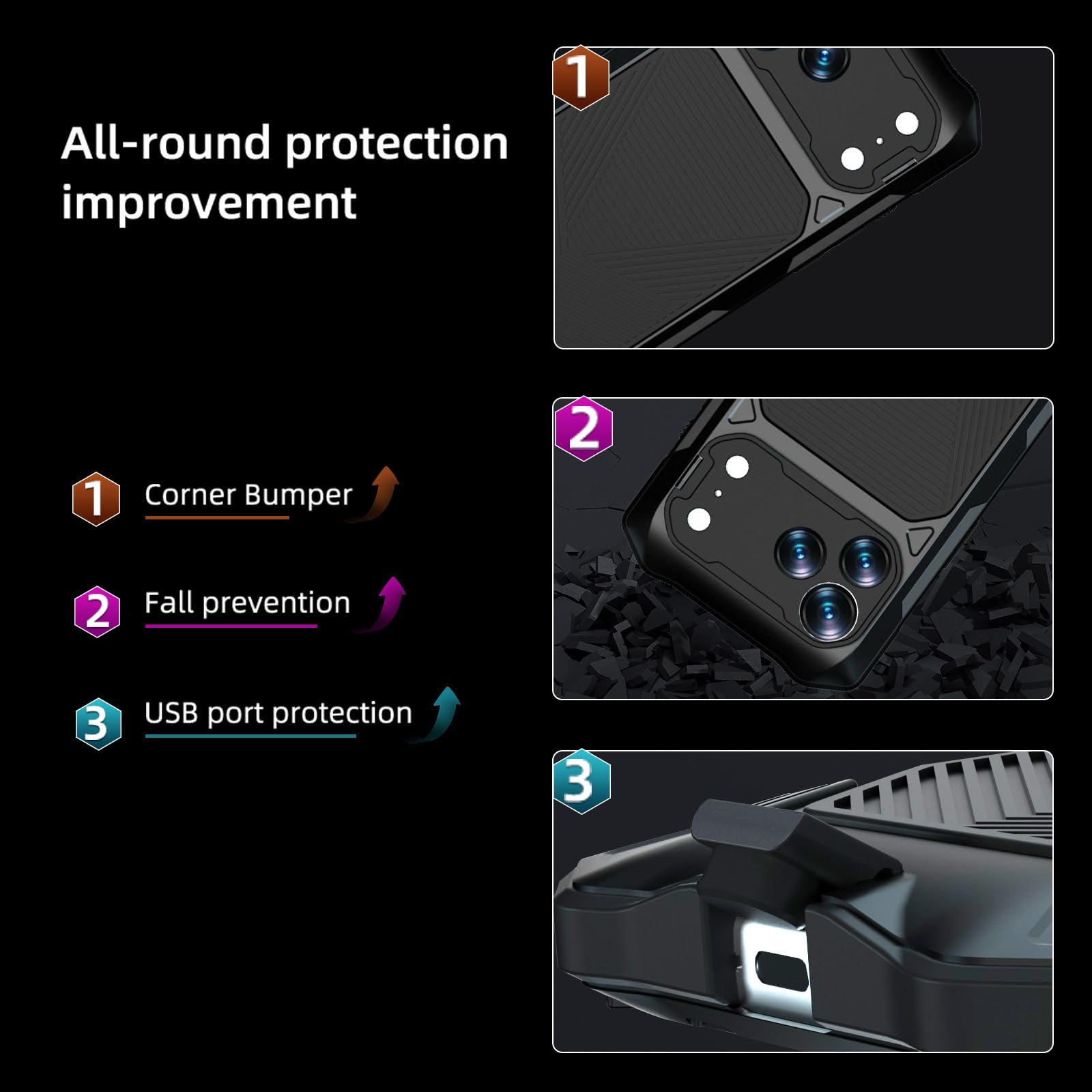 Metall Hülle für iPhone 17 Pro Max/17 Pro/17 Air/17, Militärisch Schwerlast rutschfeste Ganzkörper Schutzhülle mit Objektiv Ständer Handyhülle,Blau,17 ProMax