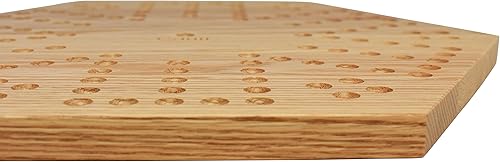 Miniatura 6 de Juego de mesa de mármol de doble cara de roble macizo de madera de 16 pulgadas por Cauff