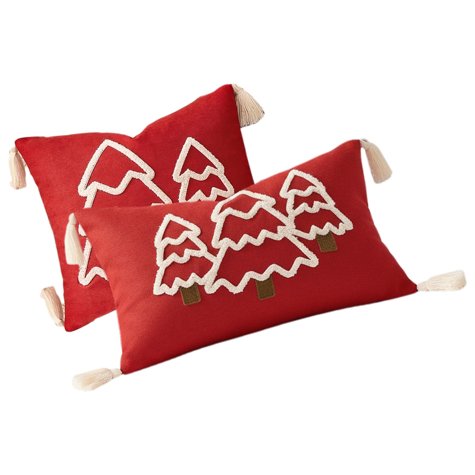 Coton et lin lavable : créez un salon de Noël scandinave avec nos taies d'oreiller